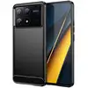 Image de Coque Pour Xiaomi Redmi K70e 5g / Poco X6 Pro 5g - Housse Etui Silicone Gel Carbone + Verre Trempe - Noir