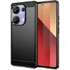 Image de Coque Pour Xiaomi Redmi Note 13 Pro 4g / Poco M6 Pro 4g - Housse Etui Silicone Gel Carbone + Film Ecran - Noir