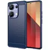 Image de Coque Pour Xiaomi Redmi Note 13 Pro 4g / Poco M6 Pro 4g - Housse Etui Silicone Gel Carbone + Film Ecran - Bleu Fonce