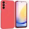 Image de Coque Pour Samsung Galaxy A24 4g / A25 5g - Housse Etui Silicone Gel Fine + Verre Trempe - Rouge