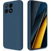 Image de Coque Pour Xiaomi Redmi K70e 5g / Poco X6 Pro 5g - Housse Etui Silicone Gel Fine + Verre Trempe - Bleu Fonce