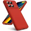 Image de Coque Pour Xiaomi Redmi K70e 5g / Poco X6 Pro 5g - Housse Etui Silicone Gel Fine + Verre Trempe - Rouge
