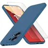 Image de Coque Pour Xiaomi Redmi Note 13 Pro 4g / Poco M6 Pro 4g - Housse Etui Silicone Gel Fine + Verre Trempe - Bleu Fonce