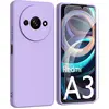 Image de Coque Pour Xiaomi Redmi A3 / Poco C61 4g - Housse Etui Silicone Gel Fine + Verre Trempe - Mauve