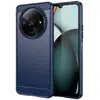 Image de Coque Pour Xiaomi Redmi A3 / Poco C61 4g - Housse Etui Silicone Gel Carbone + Film Ecran - Bleu Fonce