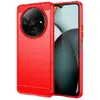 Image de Coque Pour Xiaomi Redmi A3 / Poco C61 4g - Housse Etui Silicone Gel Carbone + Film Ecran - Rouge