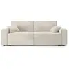 Image de Durif - canapé droit convertible 3 places en velours côtelé beige DURIF