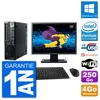 Image de PC Lenovo M92p SFF Ecran 19" Intel G630 RAM 4Go Disque 250Go Windows 10 Wifi en occasion ou reconditionné