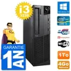 Image de PC Lenovo M92p SFF Intel i3-3220 RAM 4Go Disque Dur 1To Windows 10 Wifi en occasion ou reconditionné