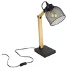 Image de Lampe - HOME DECO FACTORY - Articulable - Bois et Métal - Noir et Marron