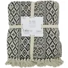 Image de The Home Deco Factory Plaid Ethnique Frange Motif Carreaux - 120 X 150 Cm M6