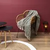 Image de Plaid - Home Deco Factory - Ethnique - Frange - Carreaux - Blanc Et Noir