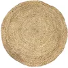 Image de Tapis Rond En Jute Ethnique Home - Diam. 120 Cm - Beige