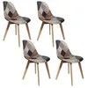 Image de Lot De 4 Chaises - Home Deco Factory - Patchwork - Multicolore