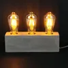 Image de Lampe À Poser - Home Deco Factory - Béton - 3 Ampoules - Gris