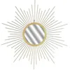 Image de Miroir - HOME DECO FACTORY - Miroir Soleil - Dore