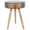Image de Table De Chevet - Home Deco Factory - Nora - Rond - Gris