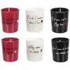 Image de Coffret 6 Bougies Parfumées "mots D'amour" 31g Noir