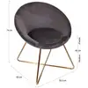 Image de Fauteuil - home deco factory - karl - chic - gris ACD3664944097471