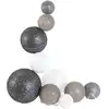 Image de Guirlande Boules 10 Led "multi Taille" 192cm Gris