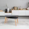 Image de Table dappoint - HOME DECO FACTORY - Bois - Galet - Noir