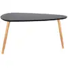 Image de Table d'appoint - home deco factory - bois - galet - noir