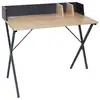 Image de Bureau - Home Deco Factory - Brice - Epuré - Industriel - Gris Et Marron