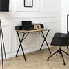 Image de Bureau - HOME DECO FACTORY - Brice - Épuré - Noir et Marron