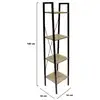 Image de Etagere - home deco factory - loka - bois - metal - beige et noir