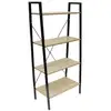 Image de Etagere - home deco factory - loka - bois et metal - beige et noir