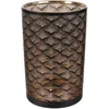 Image de Vase Design En Verre Aster - H. 20 Cm - Noir