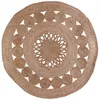 Image de Tapis Rond - HOME DECO FACTORY - Ajouré - Beige