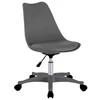 Image de Chaise - Home Deco Factory - Kiruna - Roulettes - Confortable - Grise