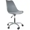 Image de Chaise - home deco factory - kiruna - roulettes - confortable - grise