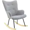 Image de Fauteuil - home deco factory - helsinki - bascule - confort - gris
