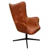 Image de Fauteuil Simili Marron - L 74 X P 71,5 X H 107 Cm - Helsinki