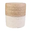 Image de Lot de 2 Poufs - HOME DECO FACTORY - Tressés - Beiges