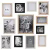 Image de Lot de 12 cadres photo - home deco factory - personnalisables - noir et beige
