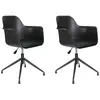 Image de Fauteuil - home deco factory - chicago - pivotant - noir