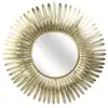 Image de Miroir - Home Deco Factory - Plumes Dorées - Ultra-design - Or