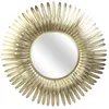 Image de Miroir - HOME DECO FACTORY - Plumes Dorées - Ultra-design - Or
