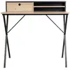 Image de Bureau - Home Deco Factory - Cambridge - Épuré - Noir Et Marron
