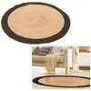 Image de Tapis rond - home deco factory - bicolore - jute - beige et noir