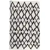Image de Paris Tapis Berbere Relief Losange - 60x90 Cm - Beige Et Noir