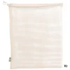 Image de Lot De 2 Sacs Coton "fruits Légumes" 38cm Blanc