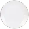 Image de Lot De 4 Assiettes - Home Deco Factory - Lisere Dore - Porcelaine - Chic - Blanc Et Or
