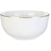 Image de Bol - Home Deco Factory - Liseré Doré - Design Chic - Blanc Et Or