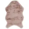 Image de Tapis - Home Deco Factory - Imitation Fourrure - Poil Fin - Rose