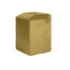 Image de Pouf - HOME DECO FACTORY - GIULIA - Velours Côtelé - Jaune