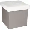 Image de Coffre - Home Deco Kids - Leo - Pliable - Imitation Fourrure - Gris